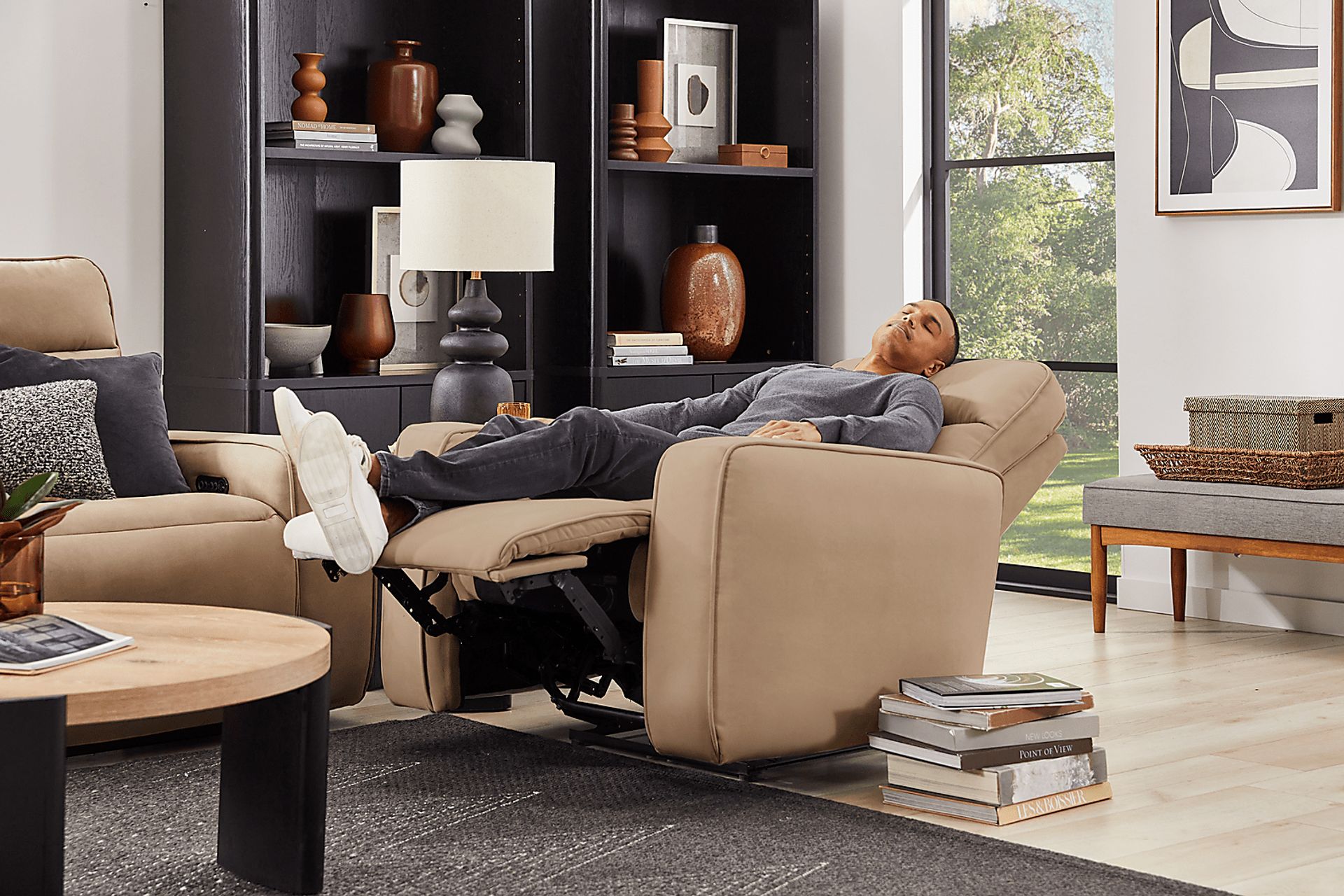 Del Mar Sand Dual Power Recliner - Image 11