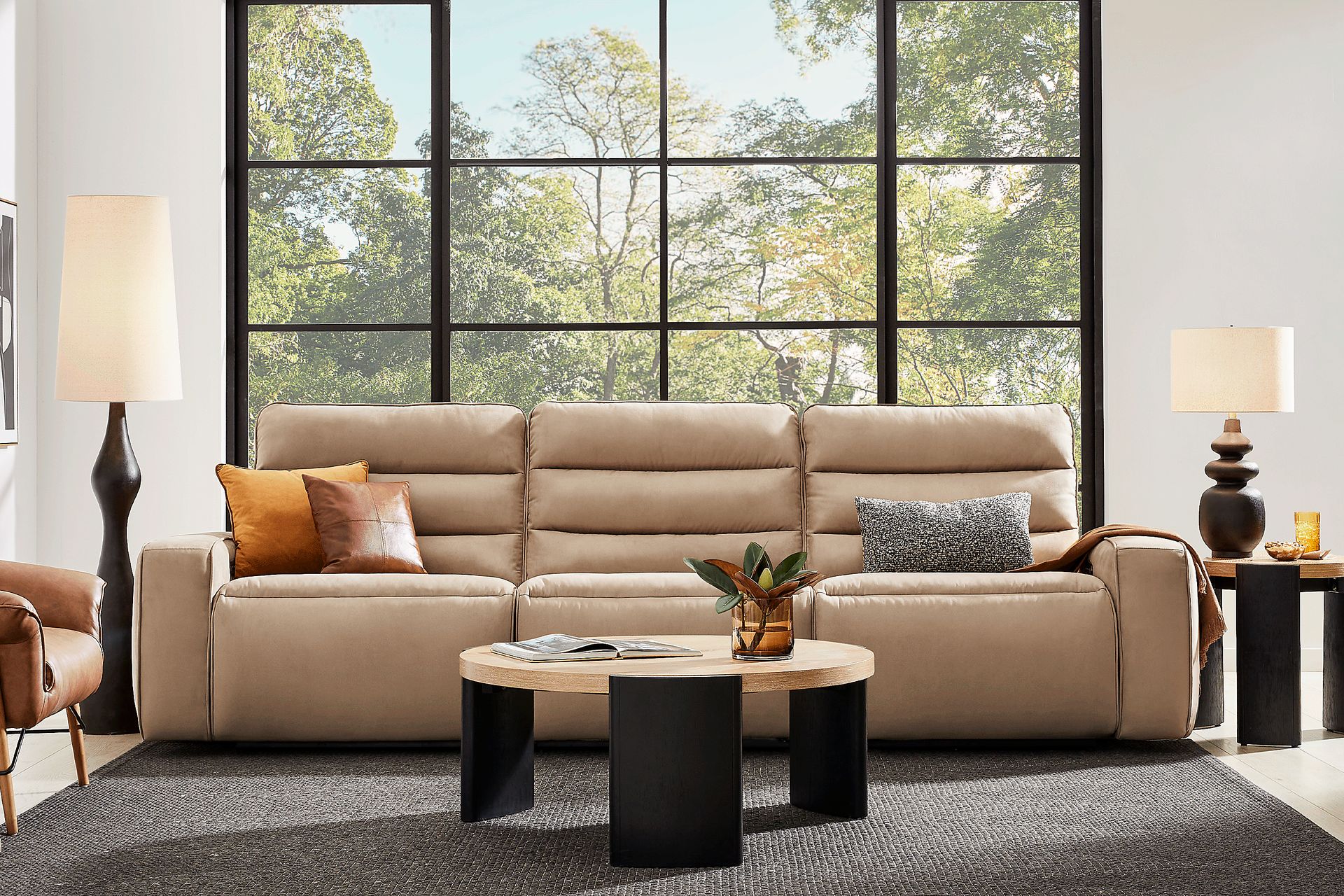 Del Mar Sand Dual Power Sofa - Image 3