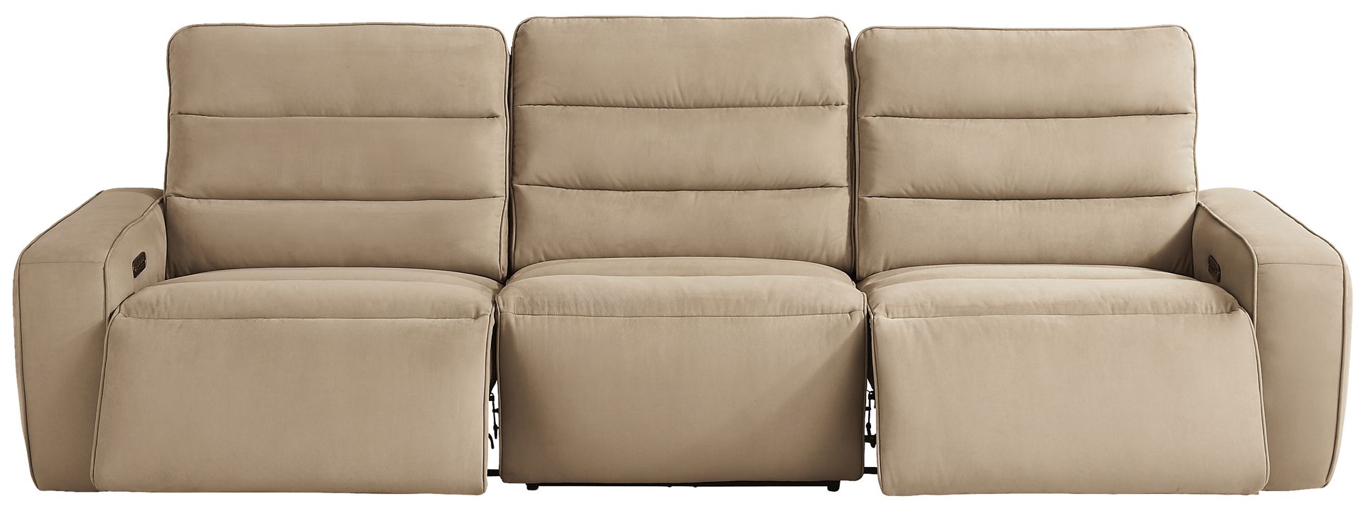 Del Mar Sand Dual Power Sofa - Image 1