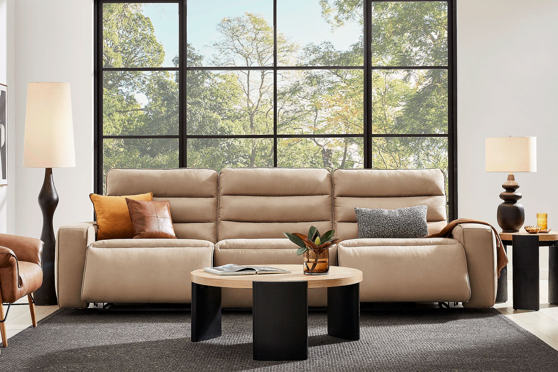 Del Mar Sand Dual Power Sofa - Image 2