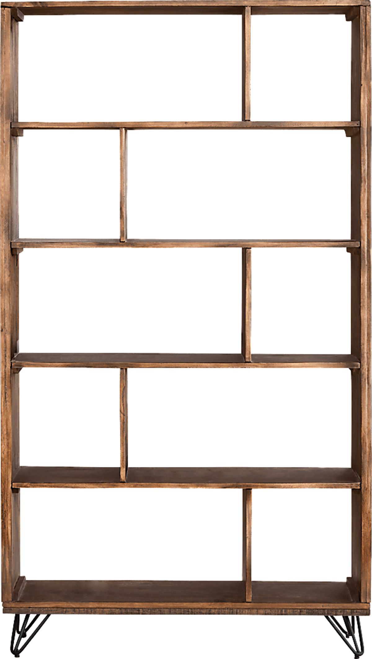 Del Sol Brown Dark Wood 40 in. Room Divider | Rooms to Go