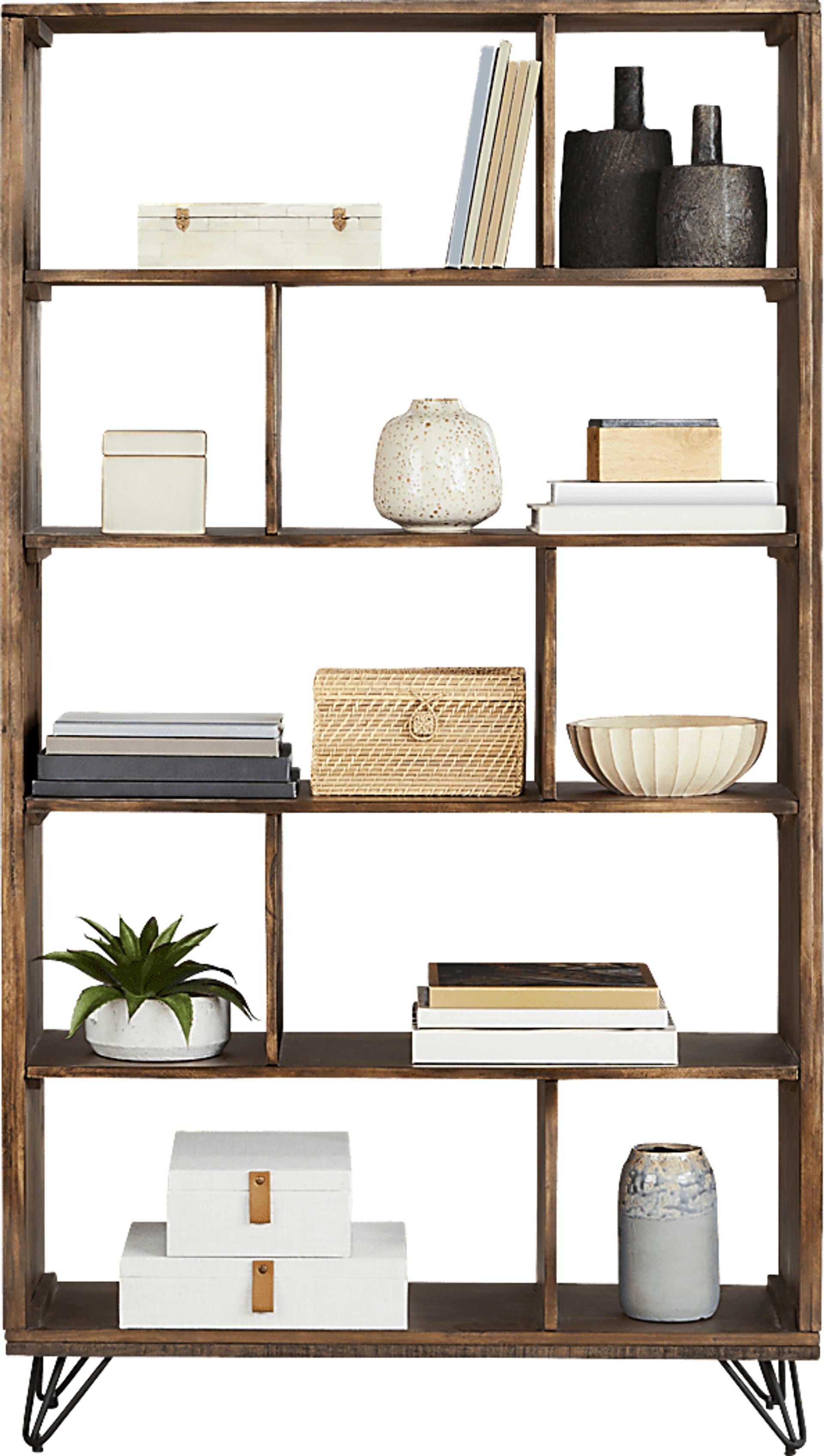 Del Sol Brown 40" Room Divider - Image 1