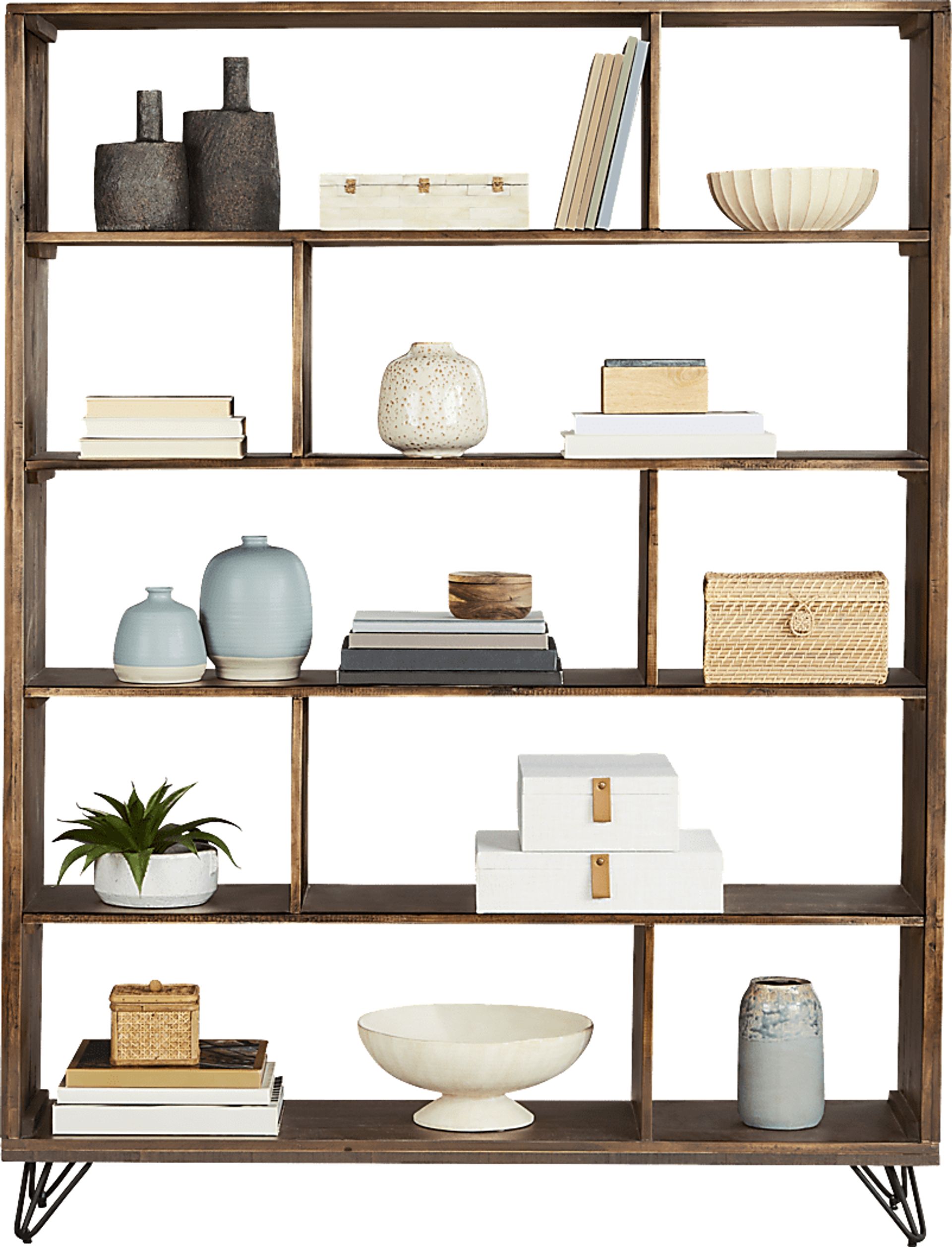 Del Sol Brown 54" Room Divider - Image 1