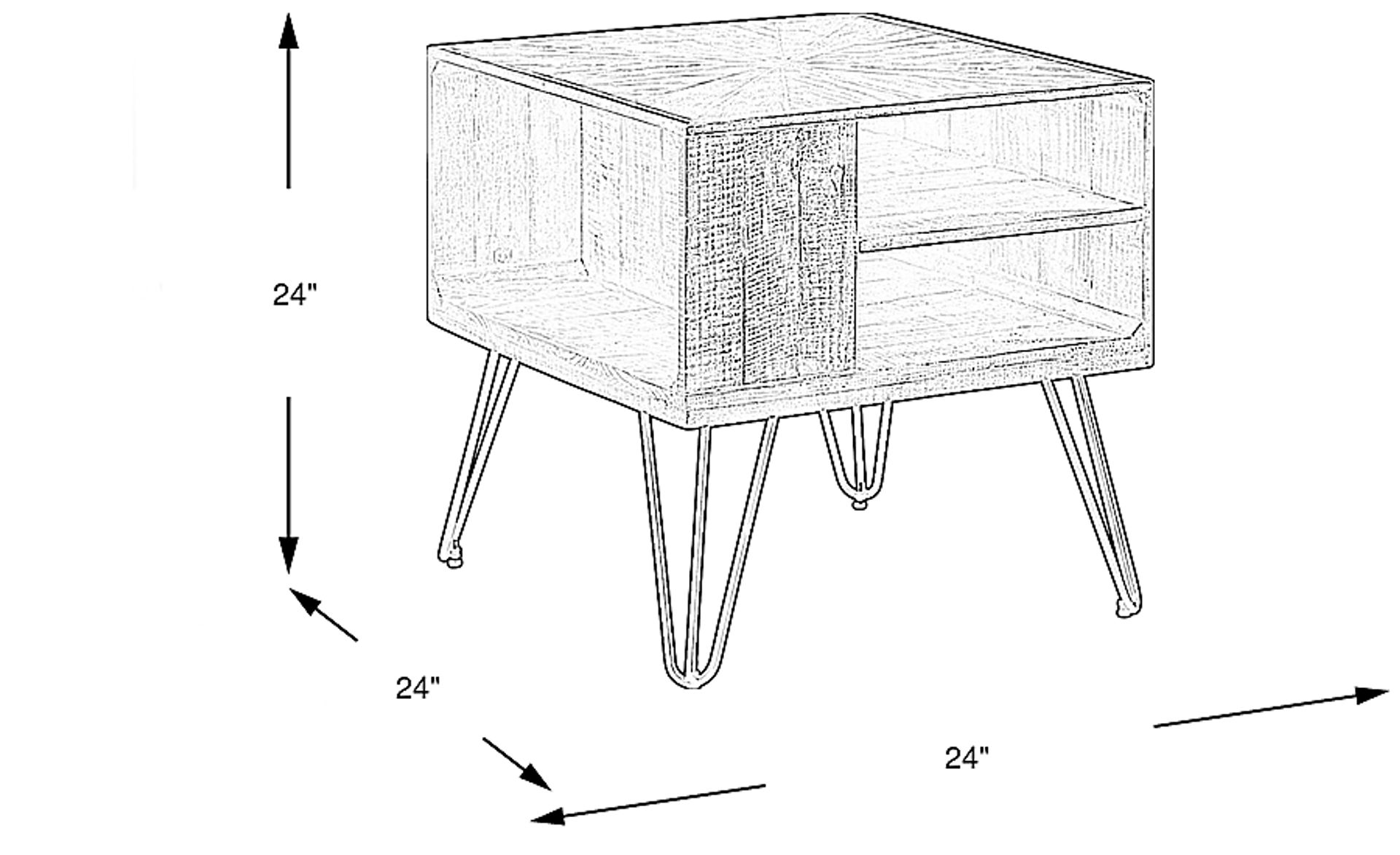Dimension Image. Please refer to the Dimension Tab on this page for dimension details.