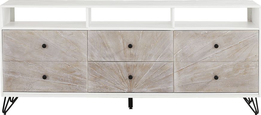 Del Sol White 71 in. Console