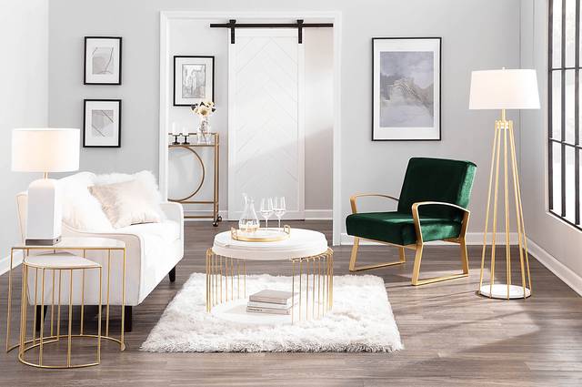 Delacroix White Floor Lamp - Thumbnail - Image 6