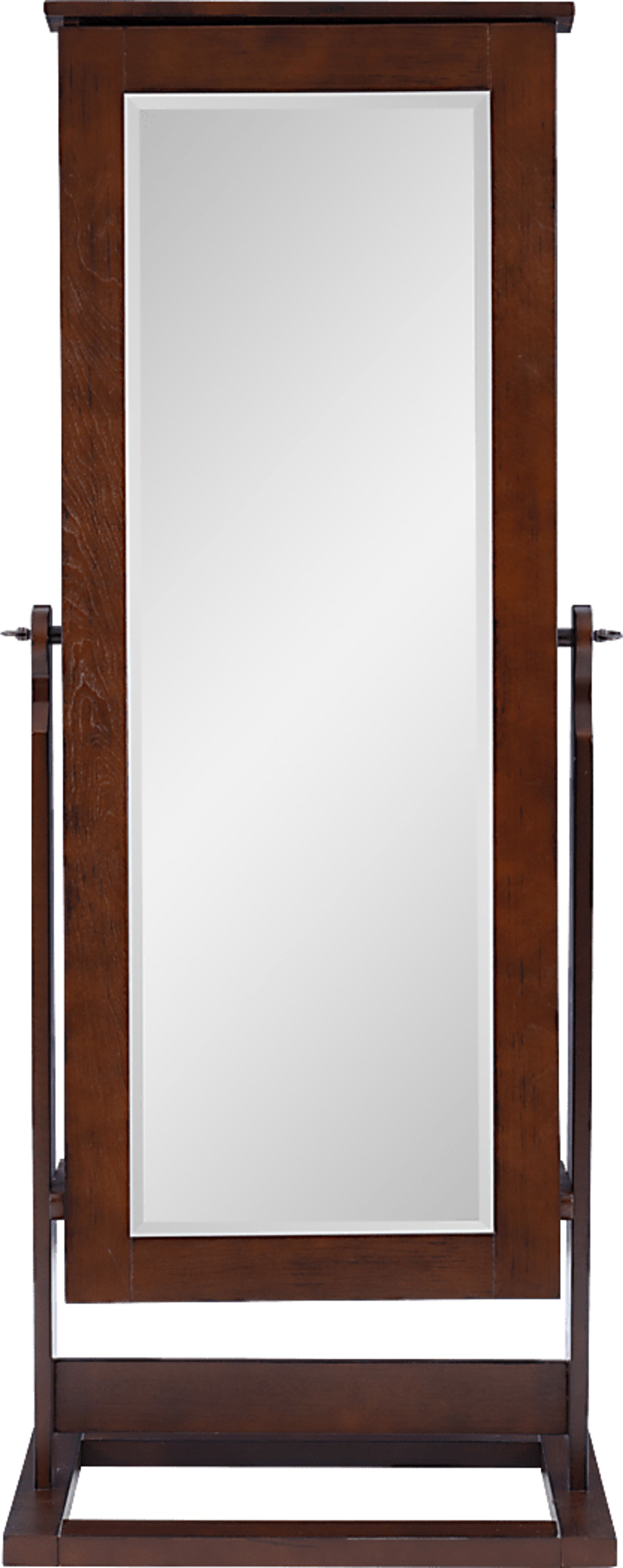 Delafield Brown Cheval Jewelry Armoire - Image 4