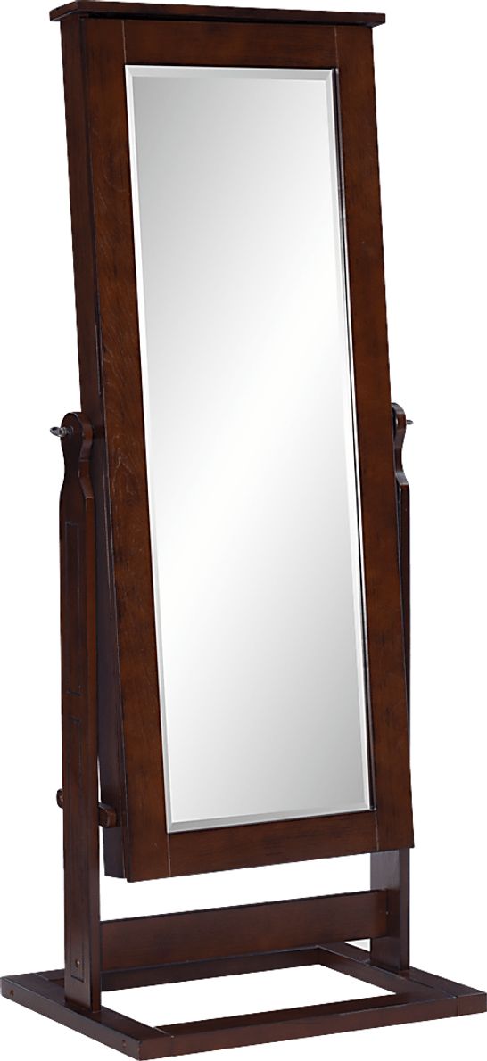 Delafield Brown Cheval Jewelry Armoire