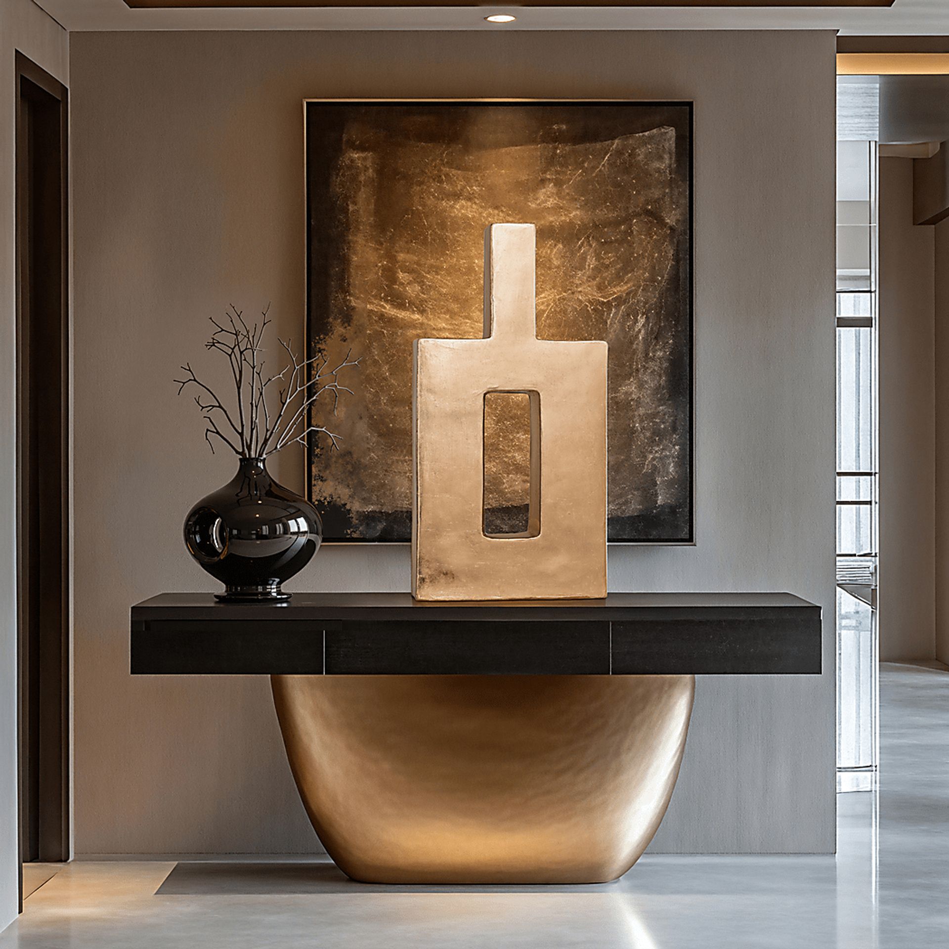Delane Gold Vase - Image 2