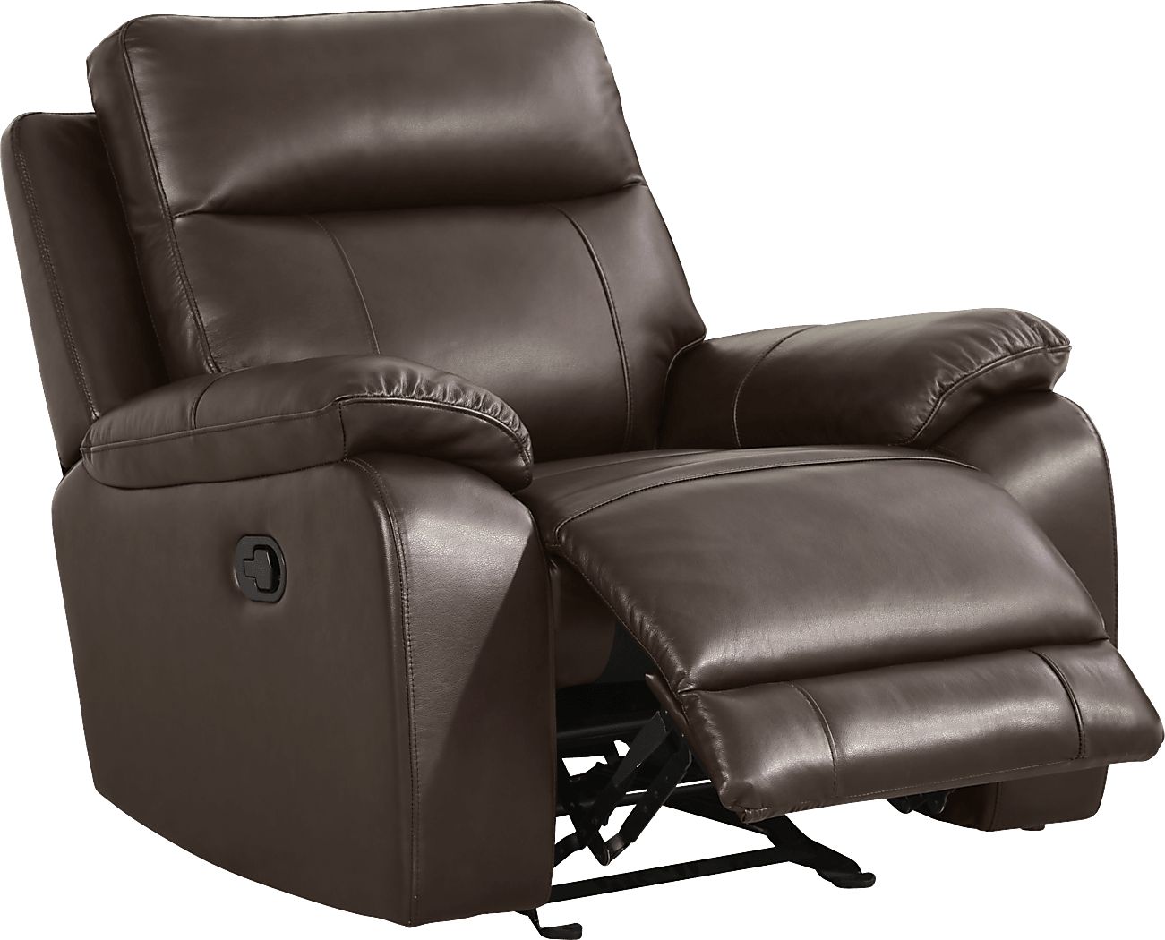 Delaney Point Brown Leather Recliner