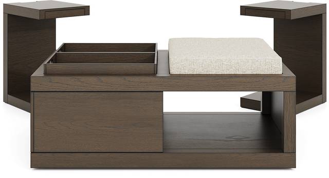 Delano Brown 3 Pc Table Set with USB - Thumbnail - Image 1