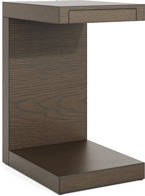Delano Brown End Table with USB