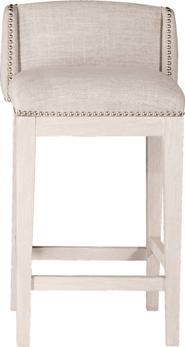Delany White Counter Height Stool, Set of 2 - Thumbnail - Image 2
