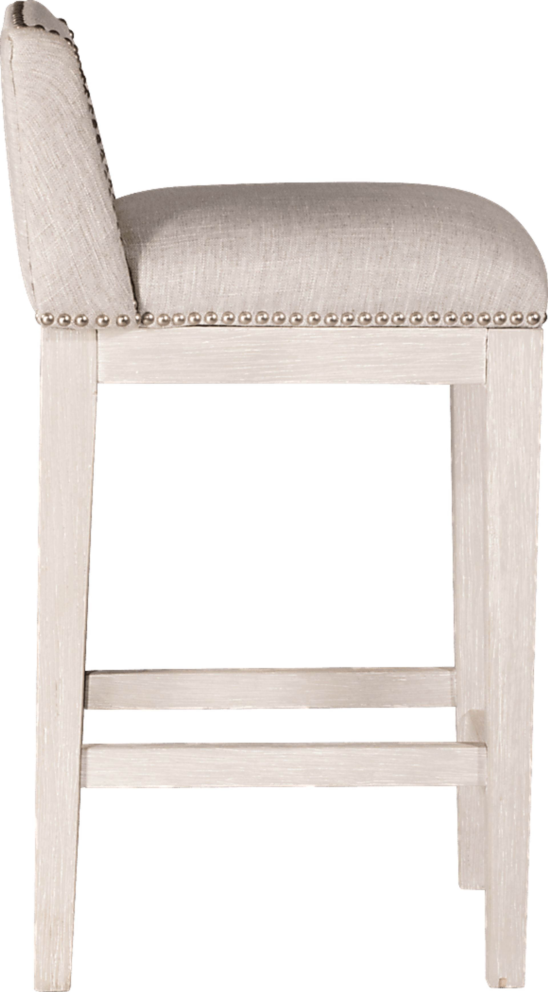 Delany White Counter Height Stool, Set of 2 - Image 3