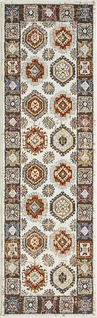 Delary Cream 2' x 6'7 Runner Rug