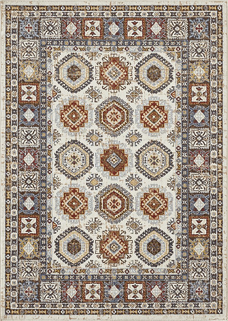 Delary Cream 5'3 x 7'3 Area Rug