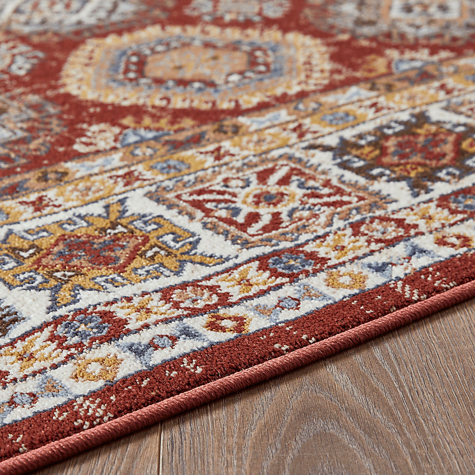 Delary Orange 7'10 x 9'10 Area Rug - Image 2