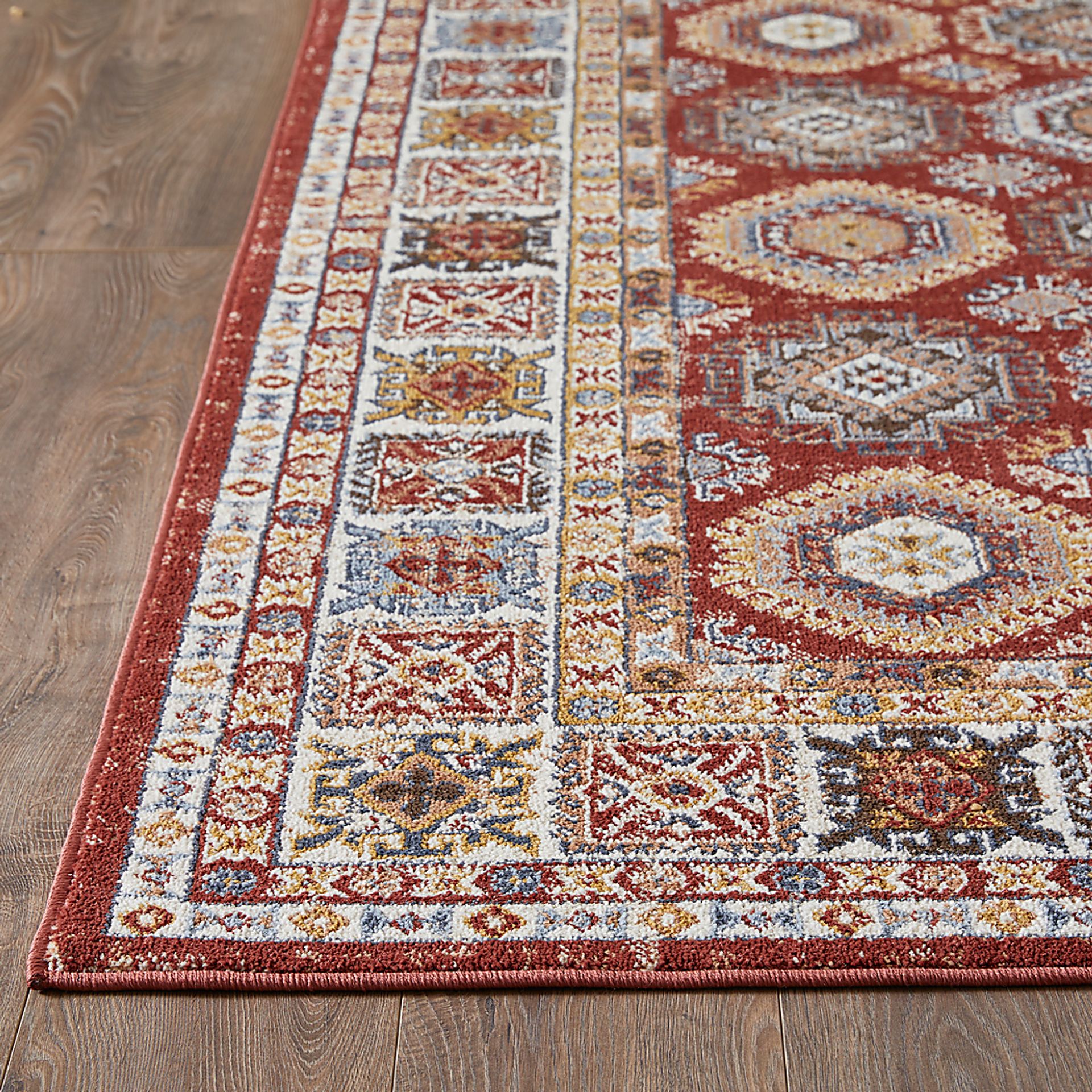 Delary Orange 7'10 x 9'10 Area Rug - Image 3