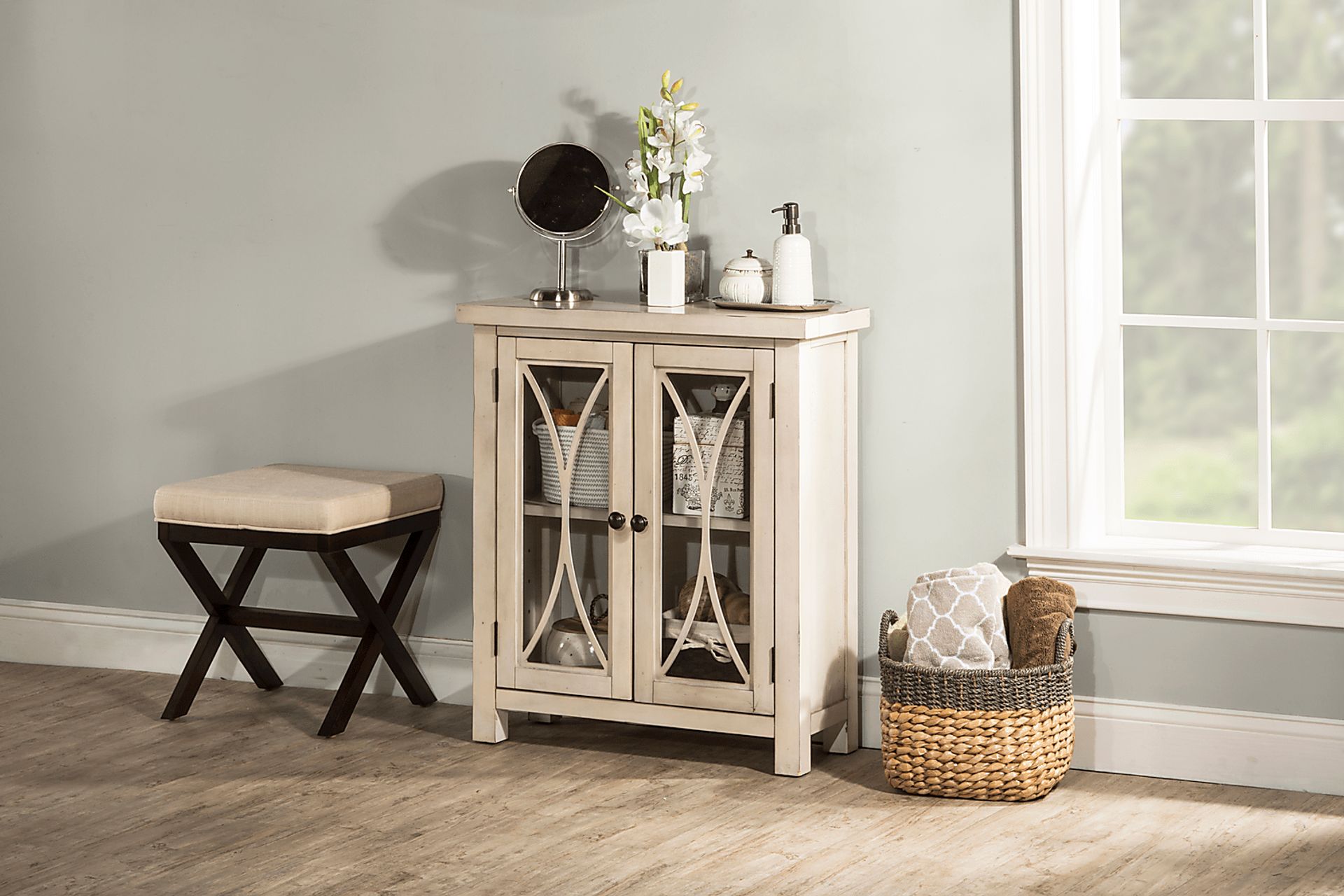 Delavan Beige Accent Cabinet - Image 4