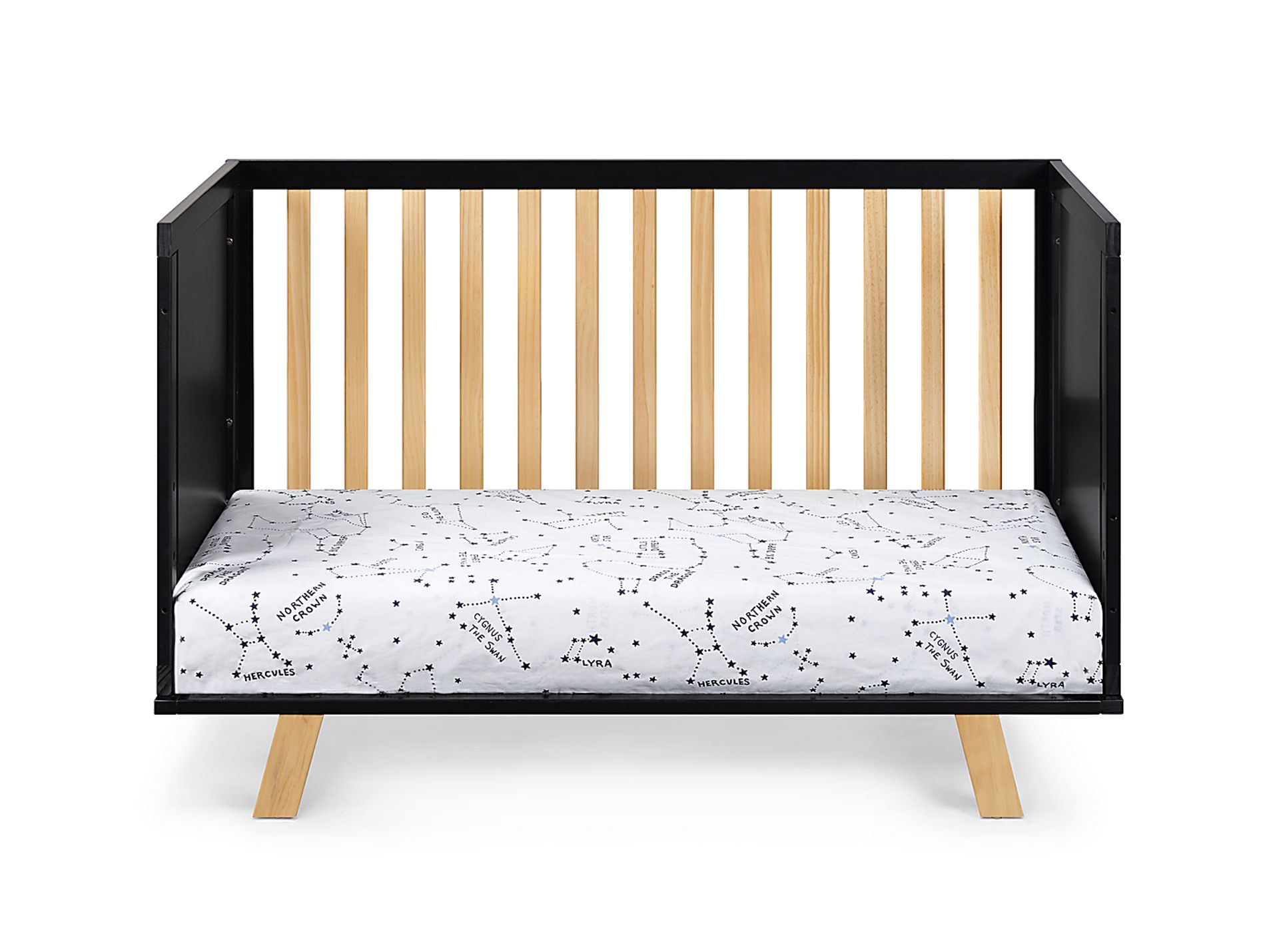 Kids Delavan Black/Natural Crib - Image 4