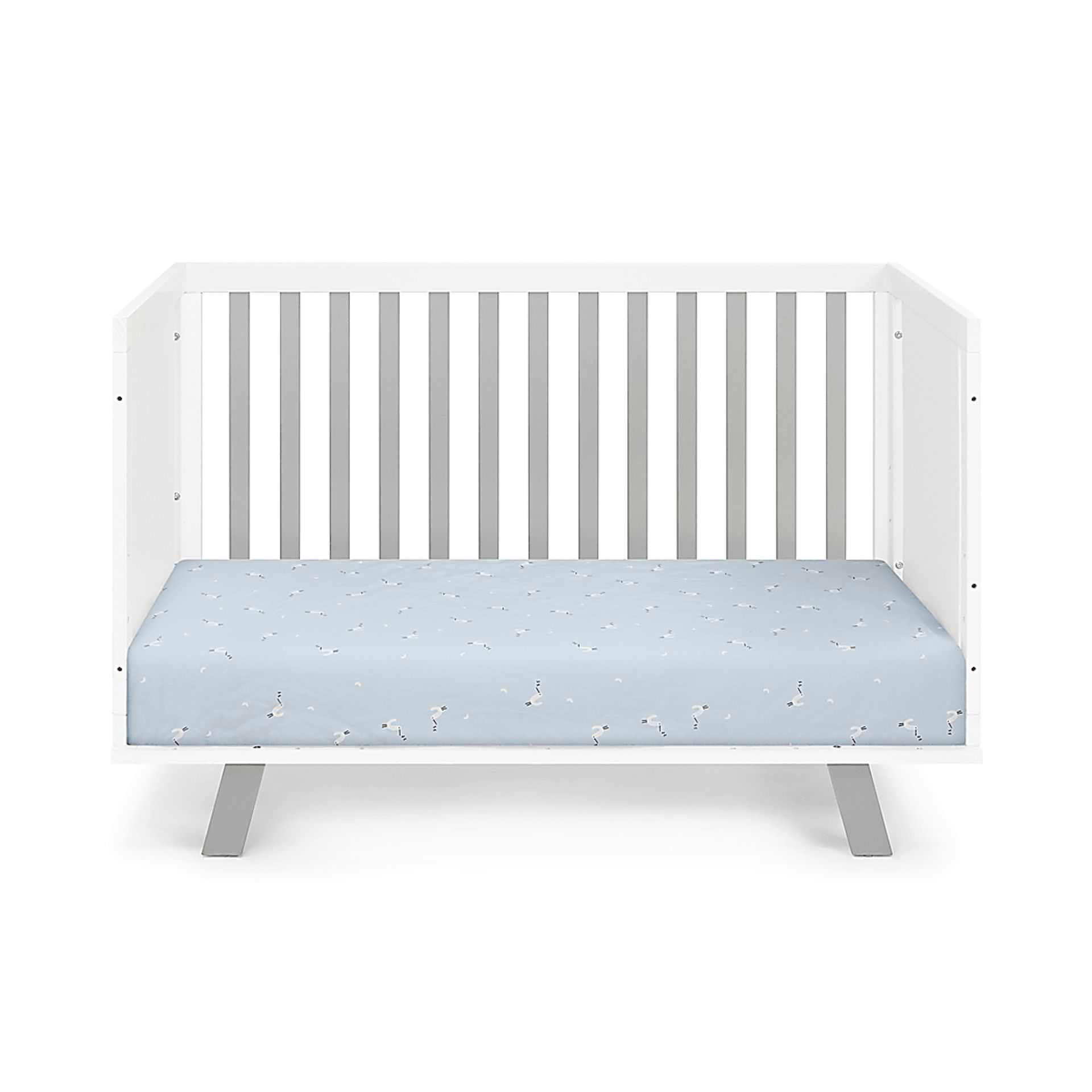 Kids Delavan White/Gray Crib - Image 2