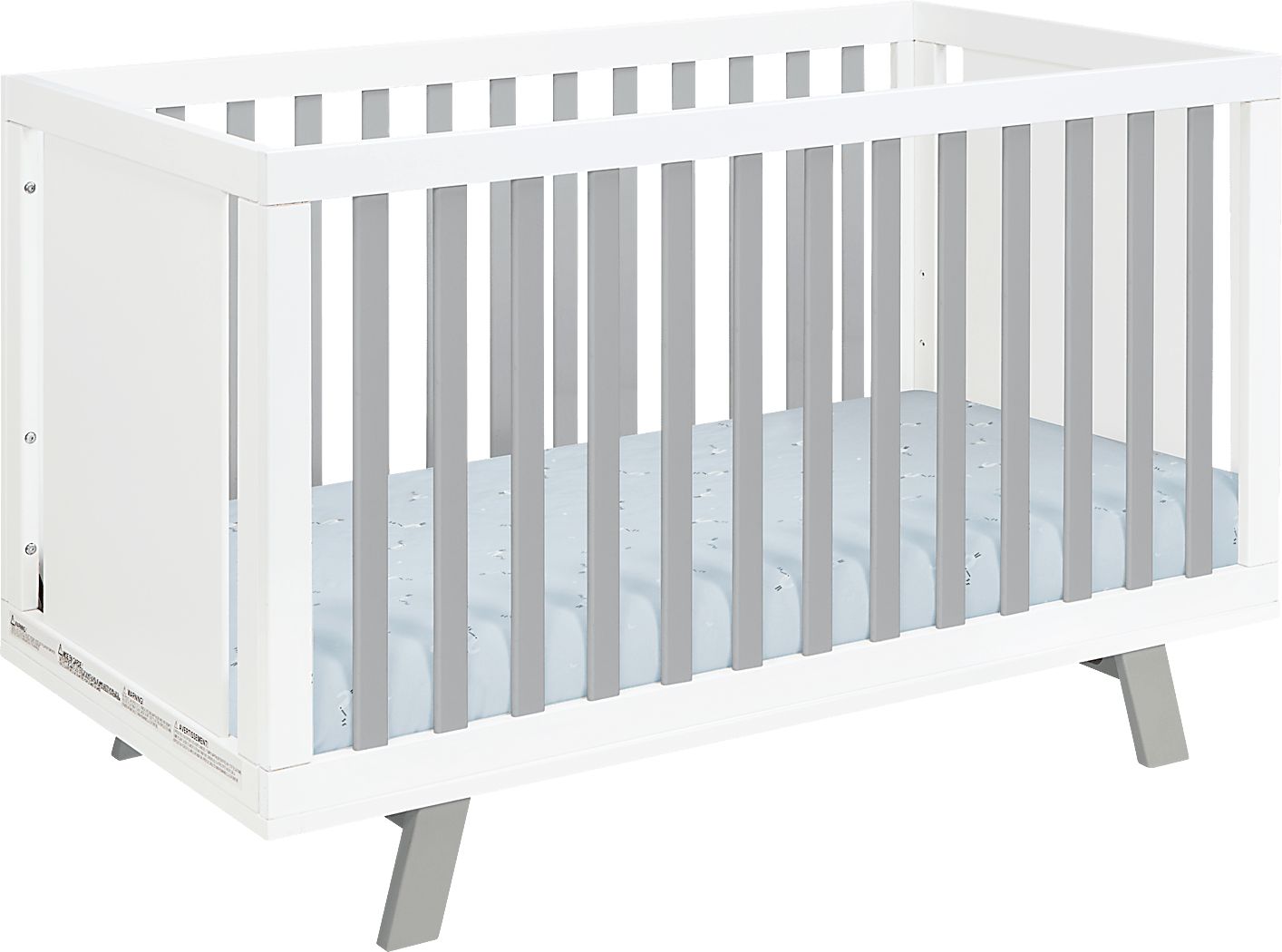Kids Delavan White/Gray Crib