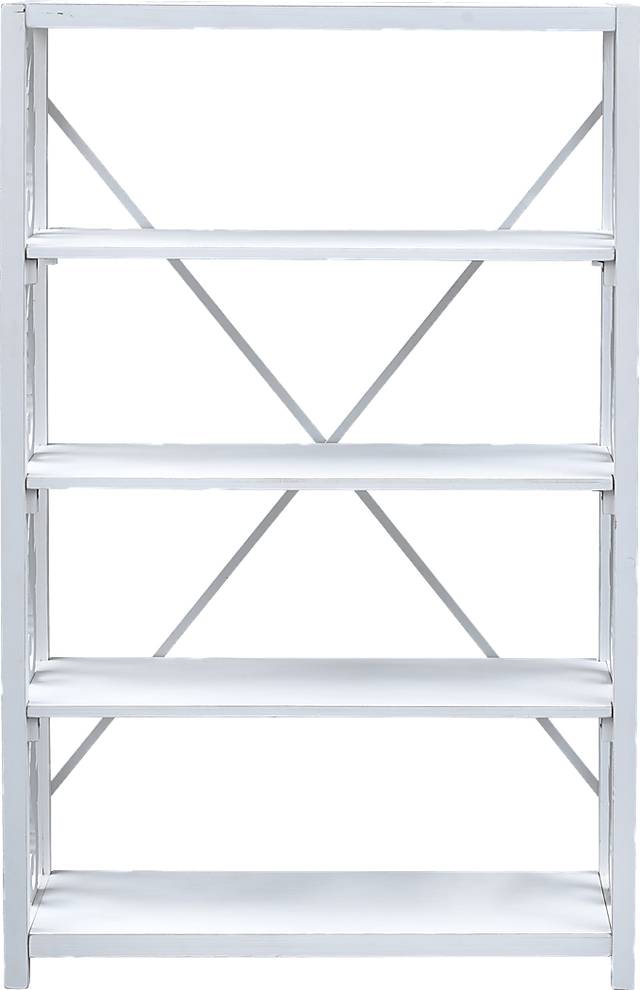 Delaville White Bookcase - Thumbnail - Image 2