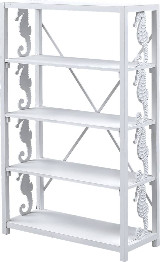 Delaville White Bookcase - Thumbnail - Image 1