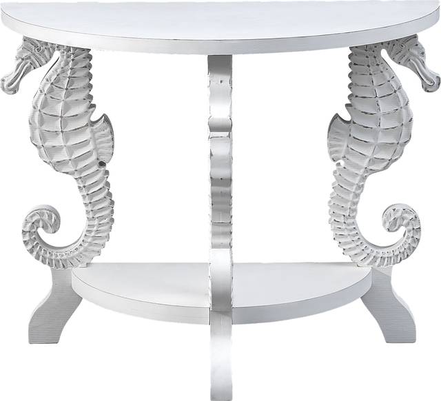 Delaville White Console Table - Thumbnail - Image 2