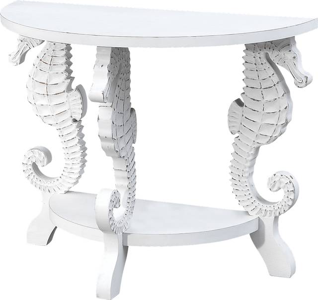 Delaville White Console Table - Thumbnail - Image 1