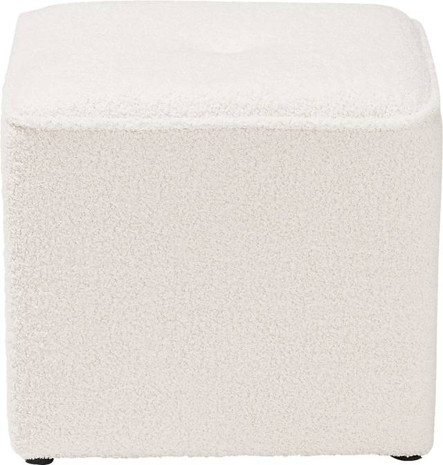 Delcie Ivory Ottoman - Thumbnail - Image 3