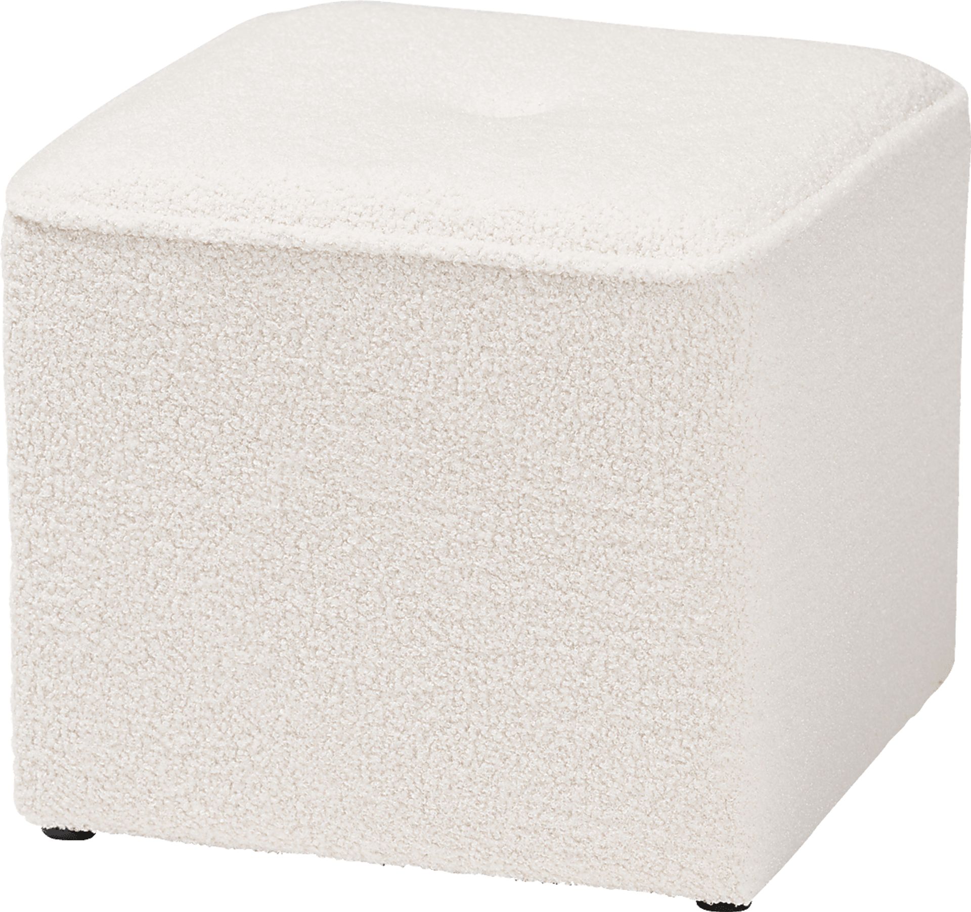 Delcie Ivory Ottoman - Image 1