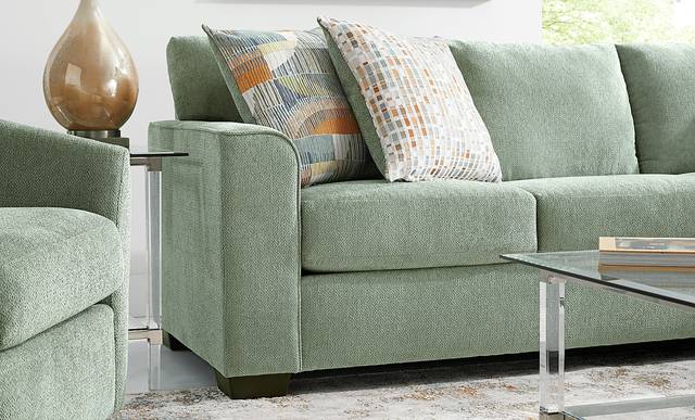 Delcrest Green Sleeper Sofa - Thumbnail - Image 2