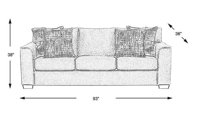 Dimension Image. Please refer to the Dimension Tab on this page for dimension details.