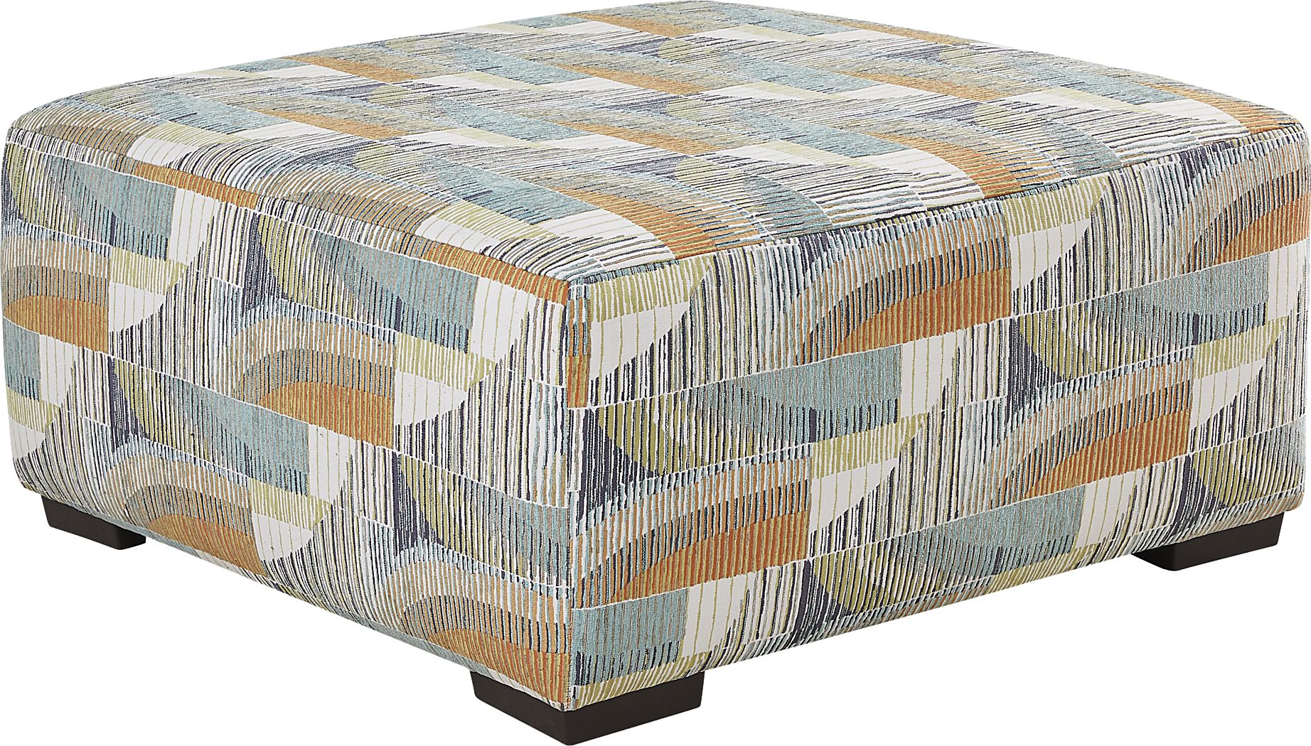 Delcrest White Cocktail Ottoman