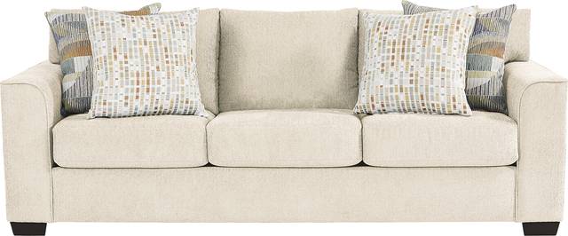 Delcrest White Gel Foam Sleeper Sofa - Thumbnail - Image 1