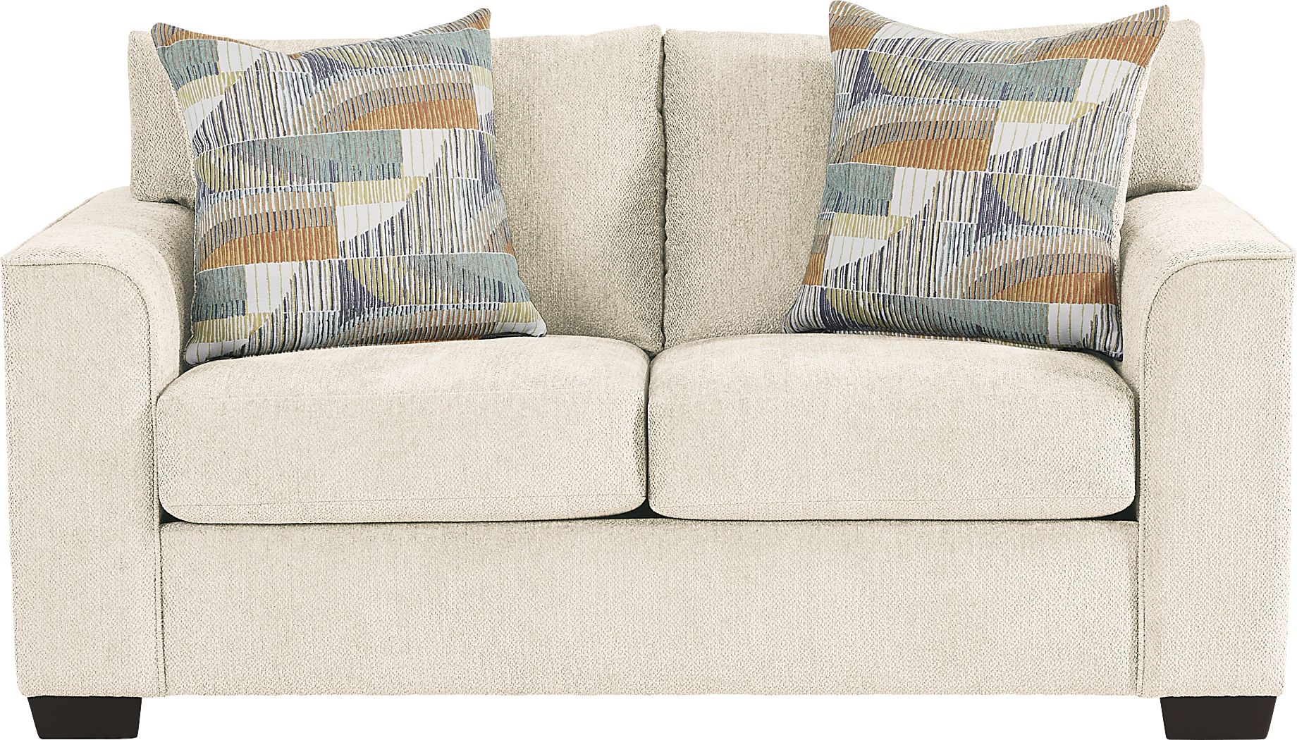 Delcrest White Loveseat