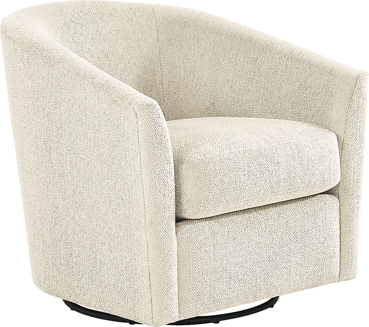 Delcrest White Swivel Chair