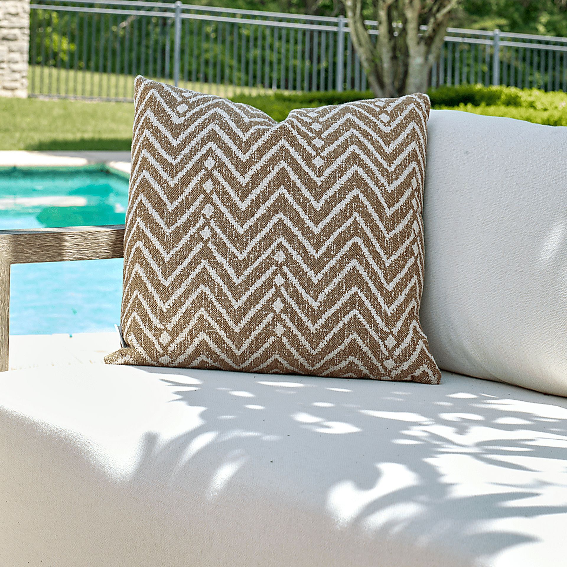 Deleha Brown Indoor/Outdoor Accent Pillow - Image 2