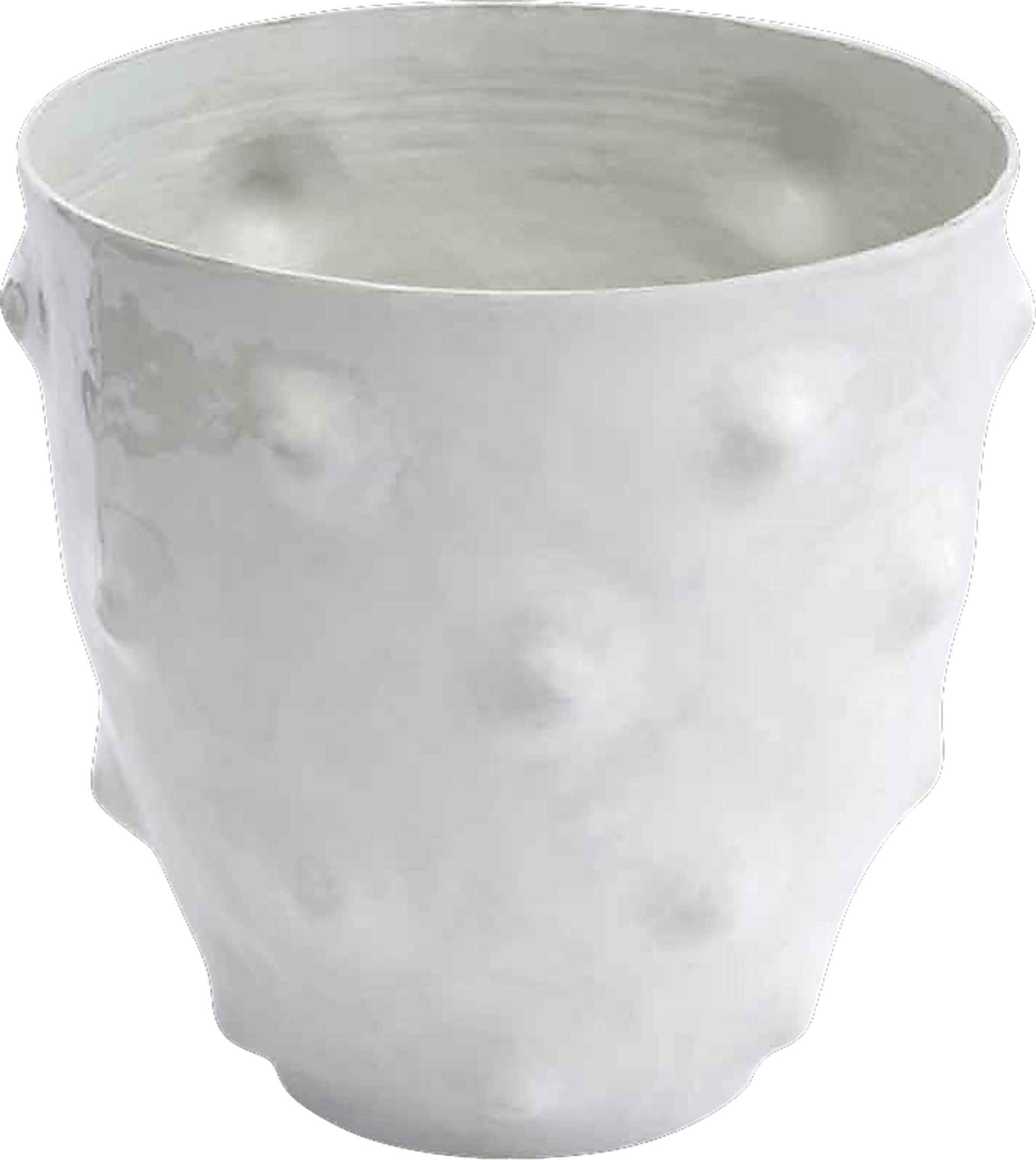 Delen White Short Vase - Image 1