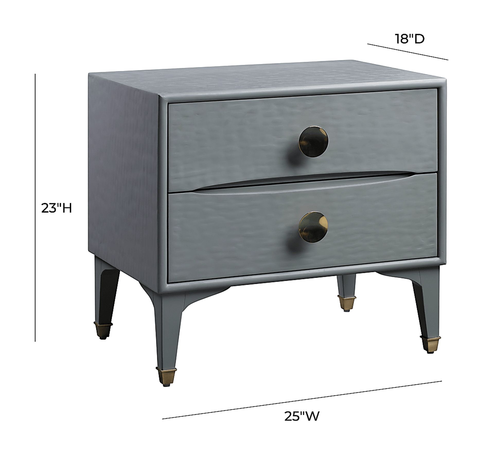 Delera Gray Nightstand - Image 9