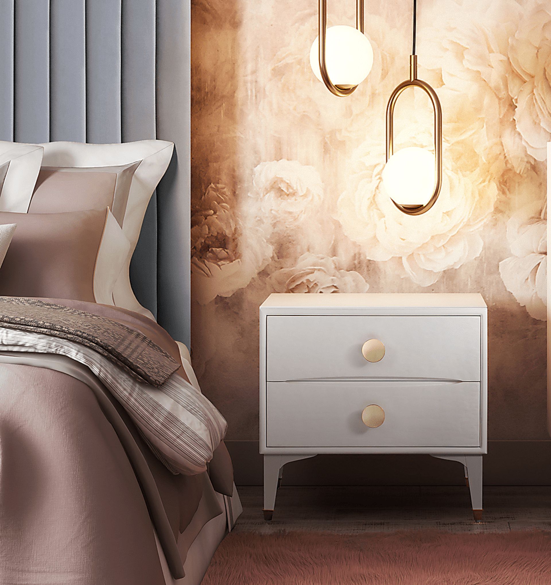 Delera White Nightstand - Image 7
