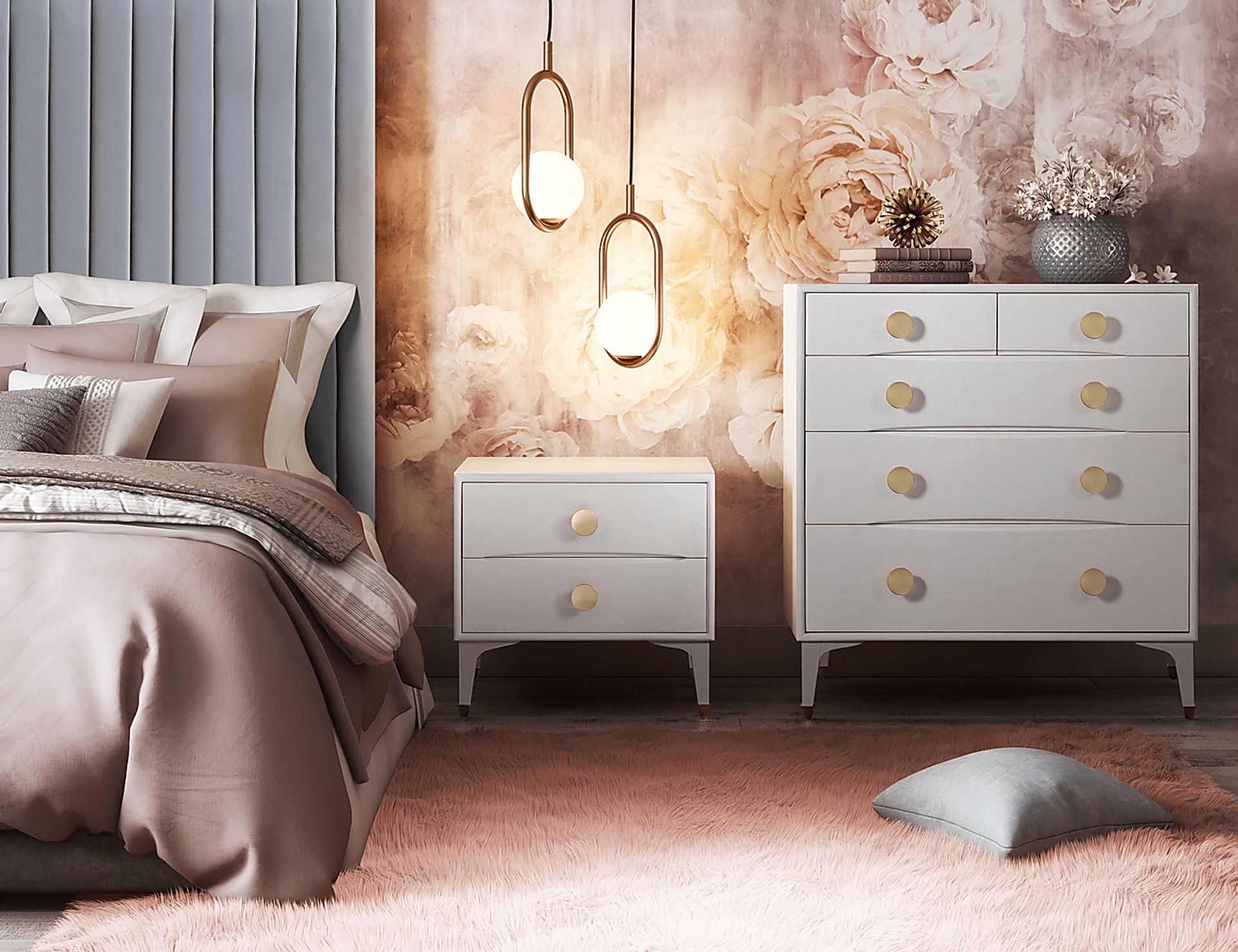 Delera White Nightstand - Image 8