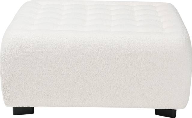 Delespine Ivory Ottoman - Thumbnail - Image 3