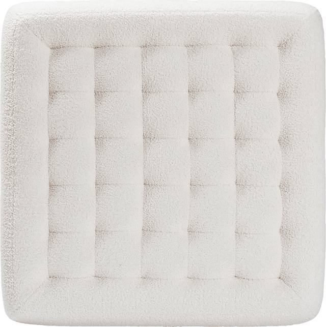 Delespine Ivory Ottoman - Thumbnail - Image 4