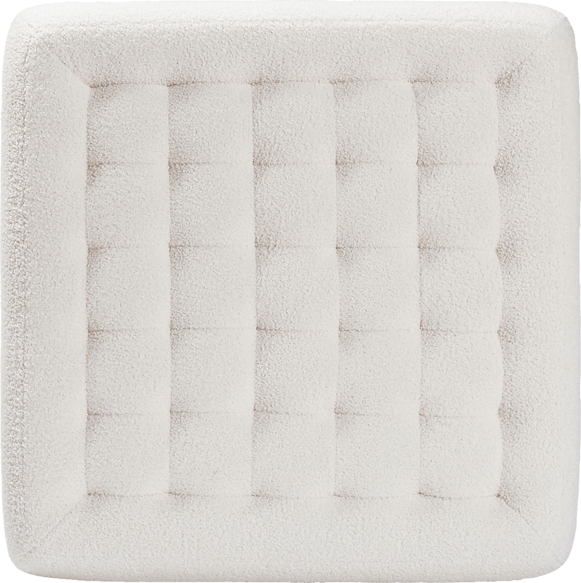 Delespine Ivory Ottoman - Image 4