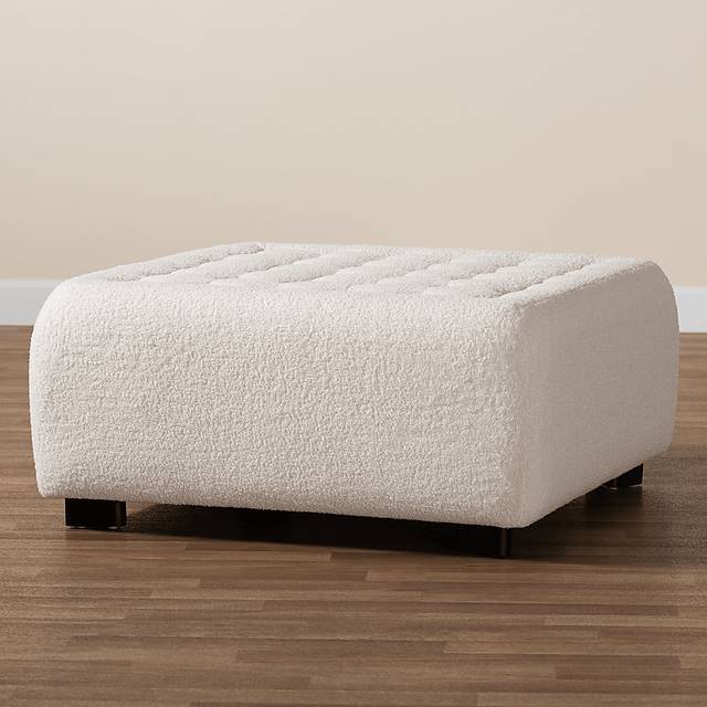 Delespine Ivory Ottoman - Thumbnail - Image 6
