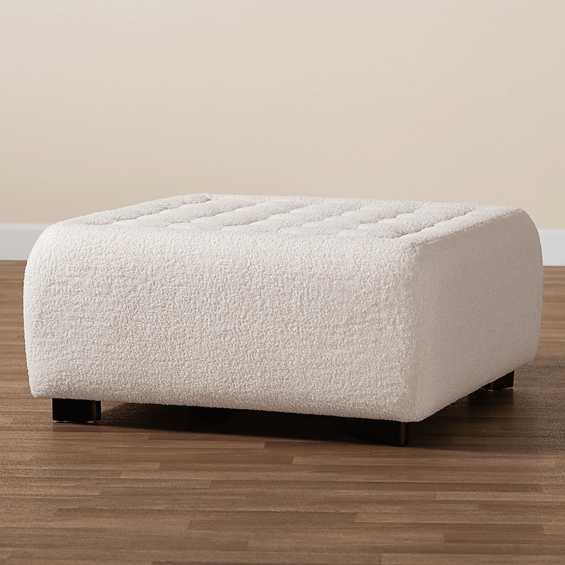 Delespine Ivory Ottoman - Image 6