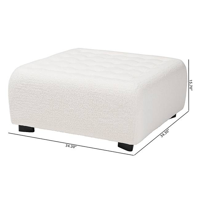 Delespine Ivory Ottoman - Thumbnail - Image 8