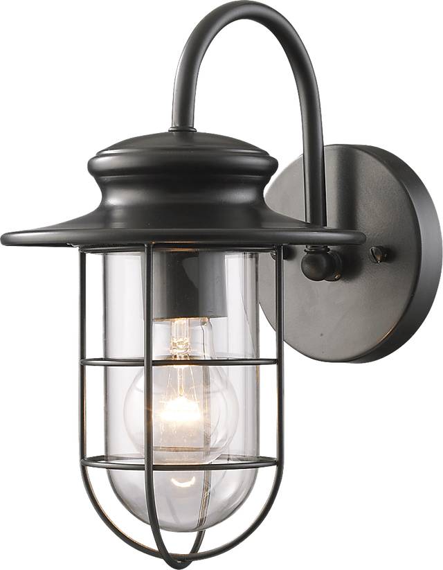 Deleston Black Outdoor Wall Sconce - Thumbnail - Image 1
